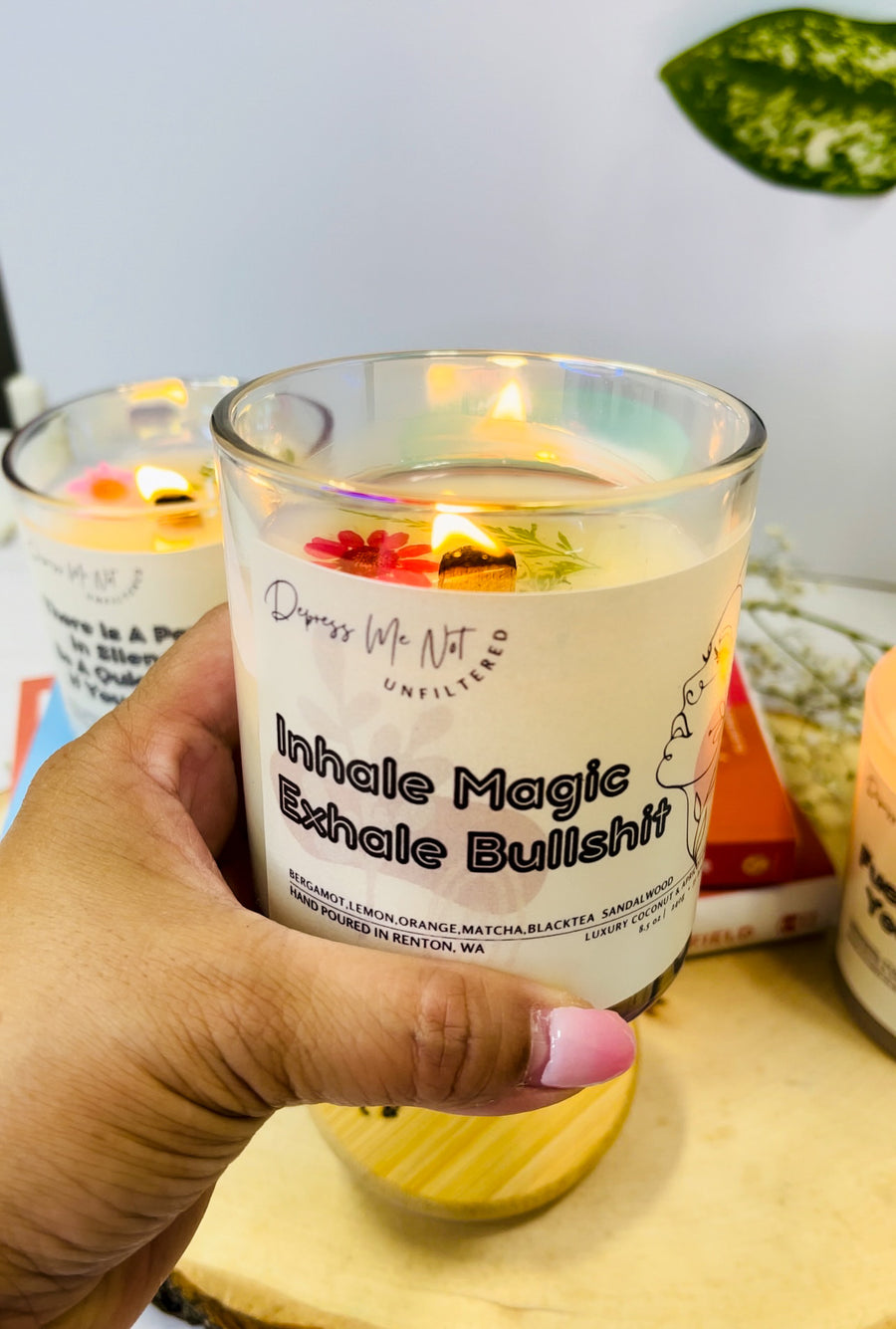 Inhale the Magic, Exhale the Bullshit Candle