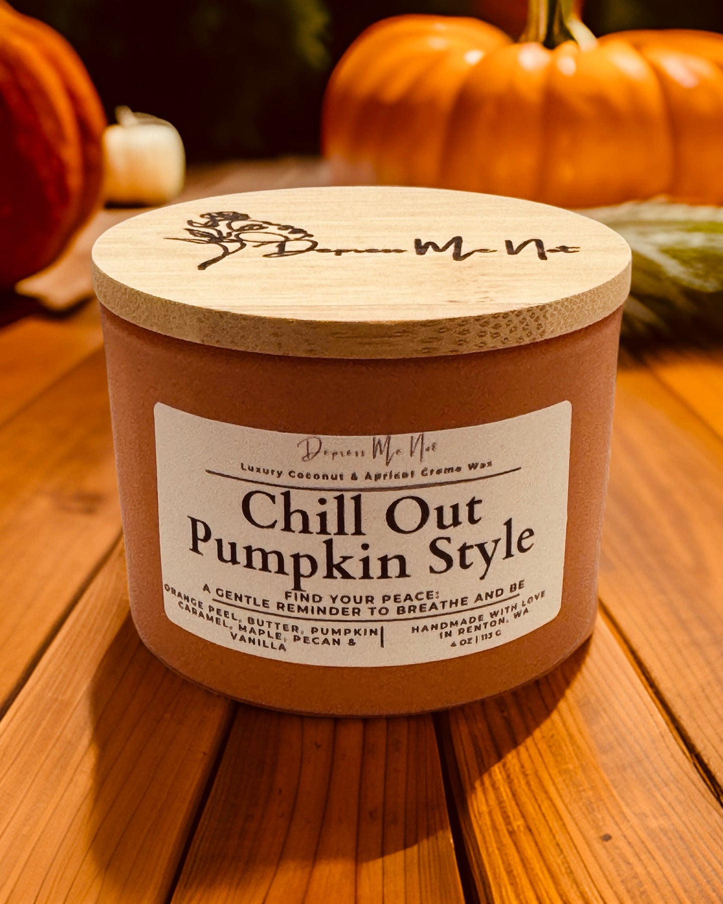 Chill Out Pumpkin Style Candle