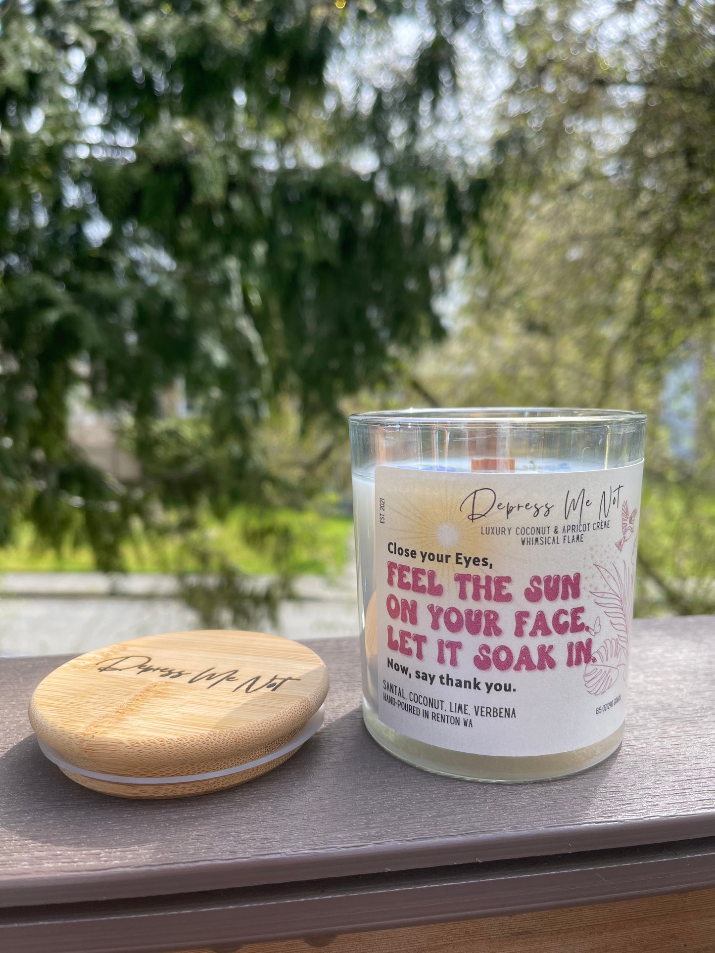 Feel The Sun on Your Face Candle