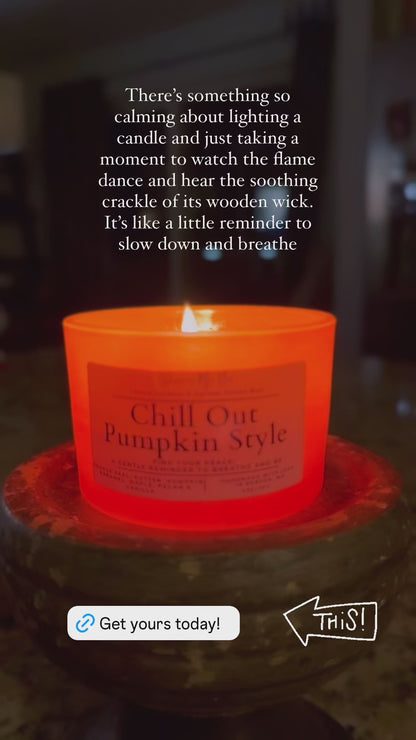 Chill Out Pumpkin Style Candle