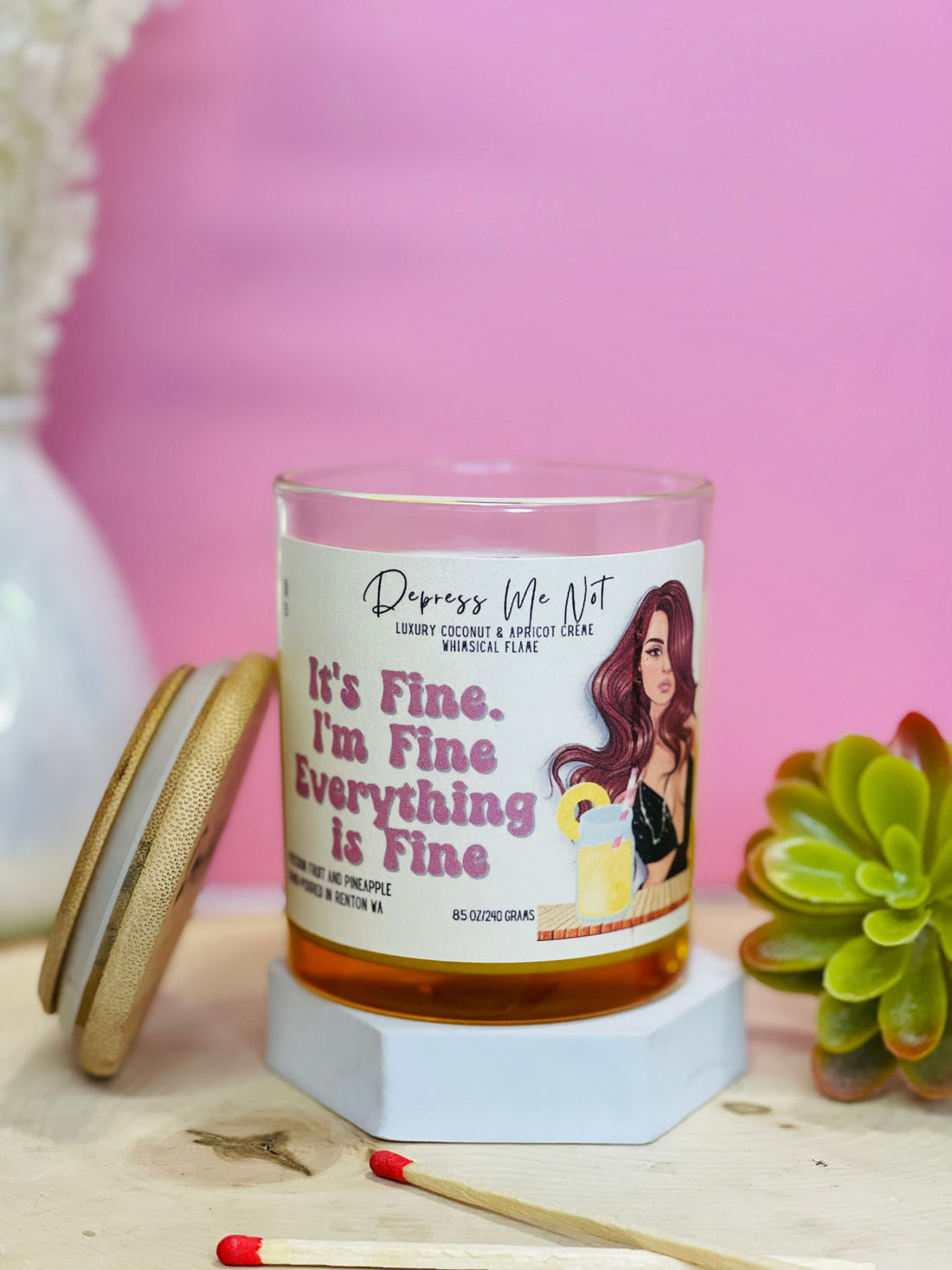 It’s Fine. I’m Fine. Everything is Fine Candle
